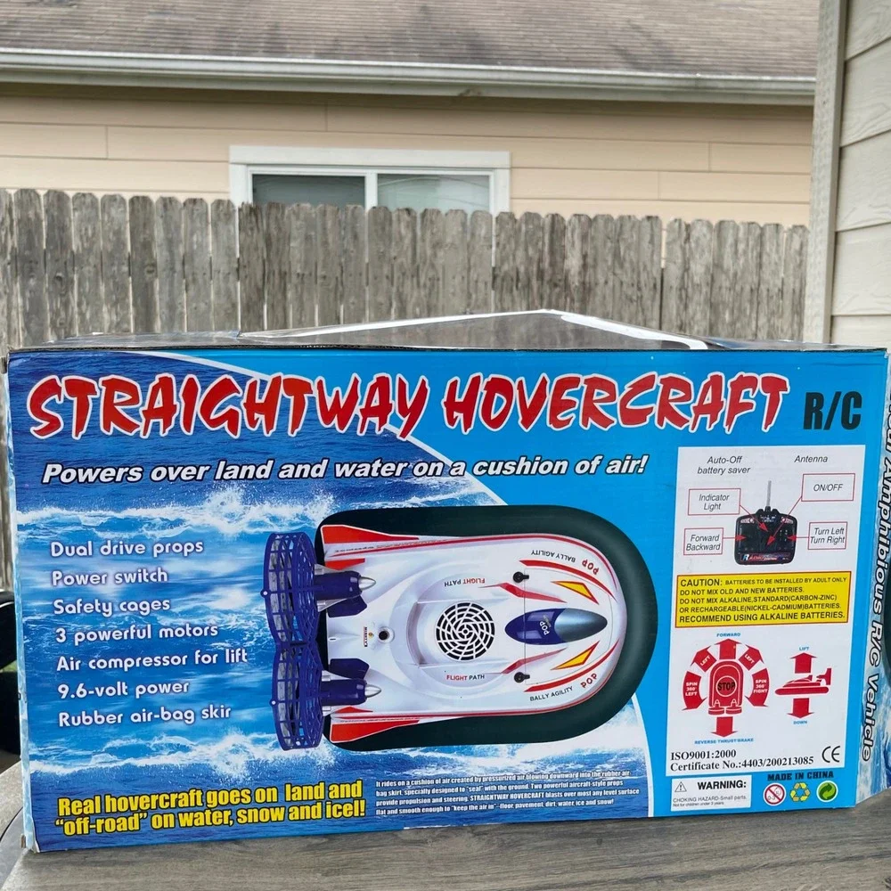 Newqida Straightway‎ Hovercraft R/C Kids Red White Amphibious 757-058 Land Water
